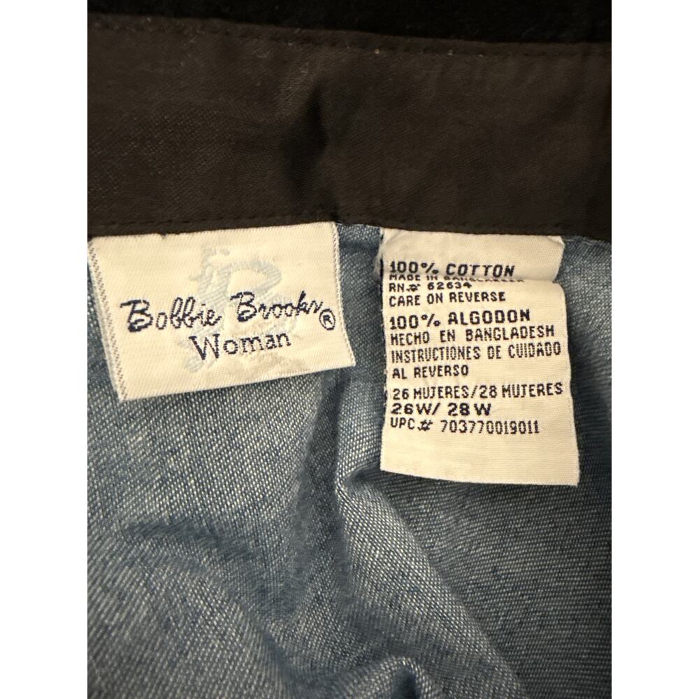 Bobbie Brooks Denim Shirt Embroidered Cardinals Christmas Top | 26W / 28W - Picture 4 of 7
